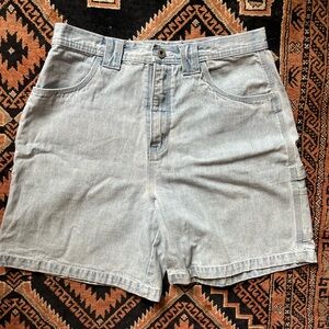 Vintage Light Wash Denim Shorts